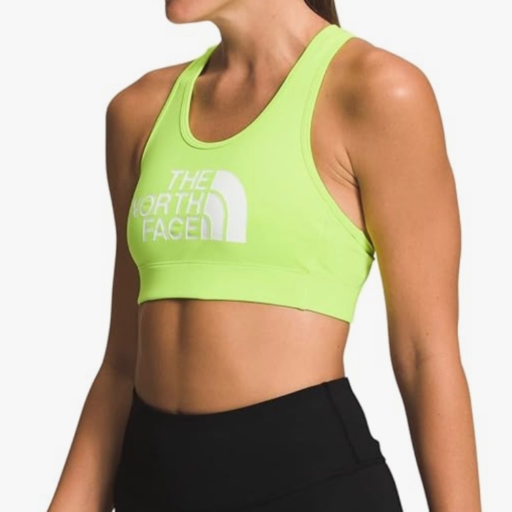 The North Face Elevation Sports Bra LED Yellow size L New with tags